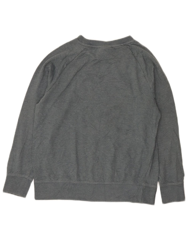 Patagonia Boys Graphic Hoodie Jumper 12-13 Years Large Grey Cotton