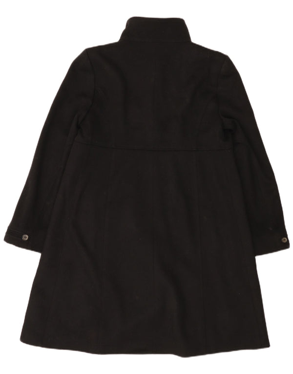 Zara Womens Double Breasted Coat UK 14 Medium Black