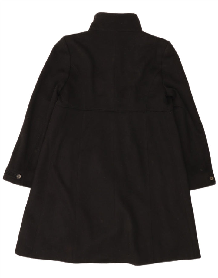 Zara Womens Double Breasted Coat UK 14 Medium Black