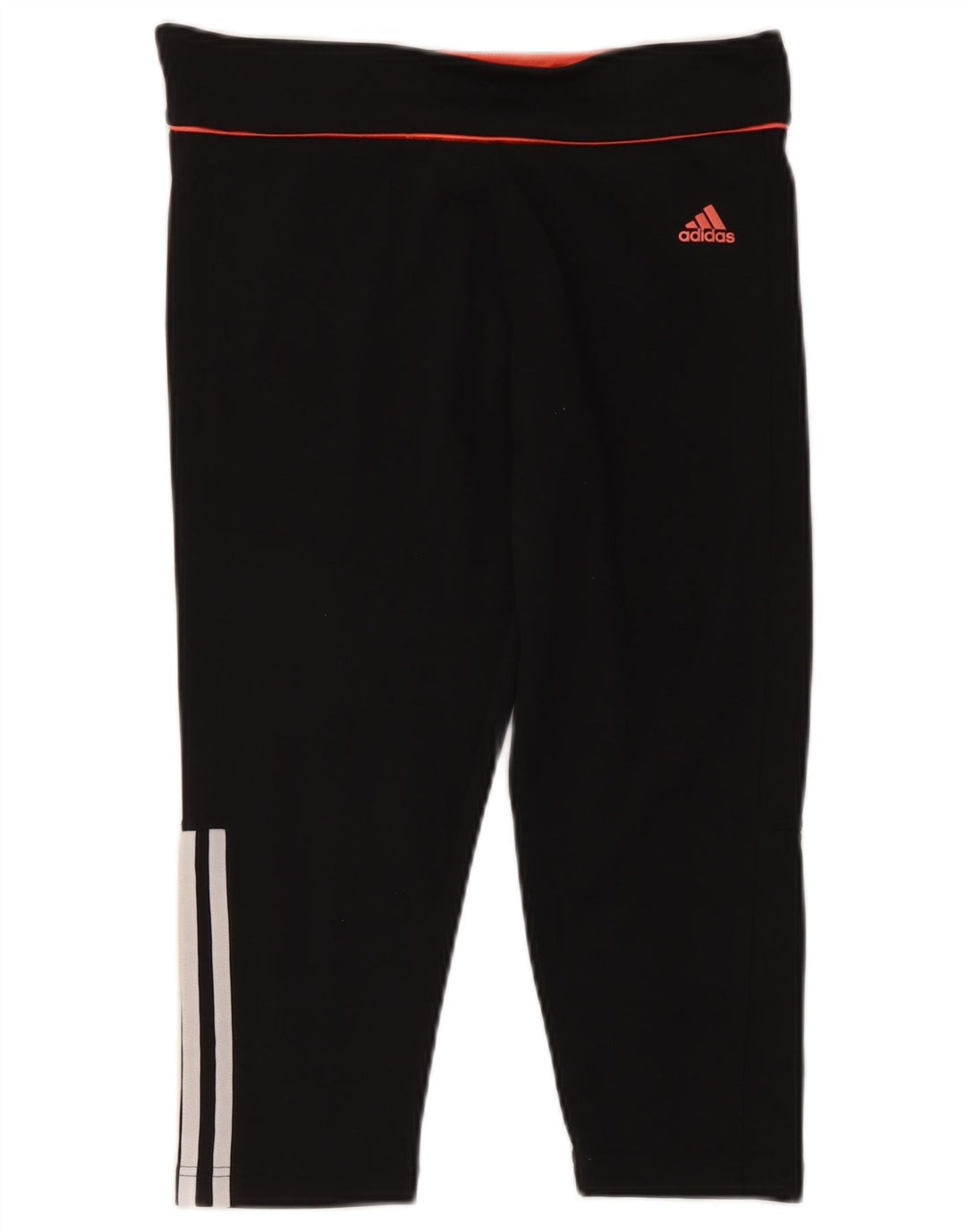 Adidas Womens Climalite Capri Leggings UK 12/14 Medium Black Polyester