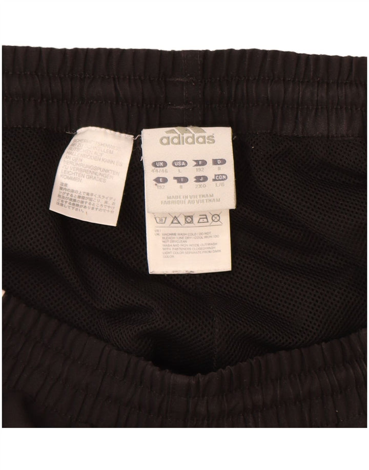 ADIDAS Mens Tracksuit Trousers Joggers UK 44/46 Large Black Colourblock