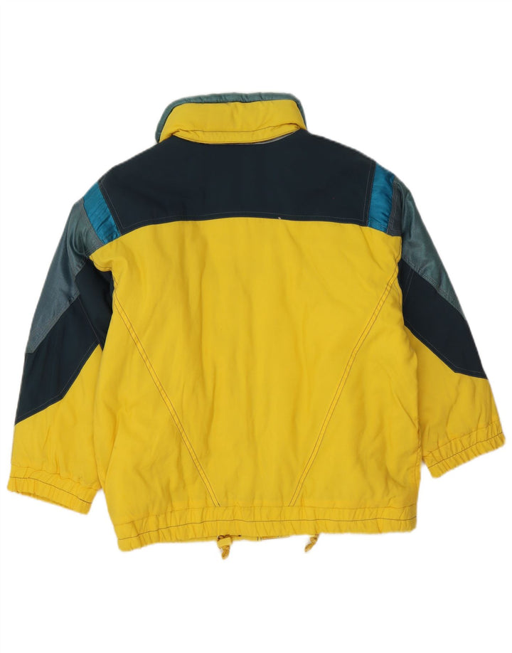 Colmar Mens Graphic Ski Jacket IT 36 Small Yellow Colourblock Polyamide