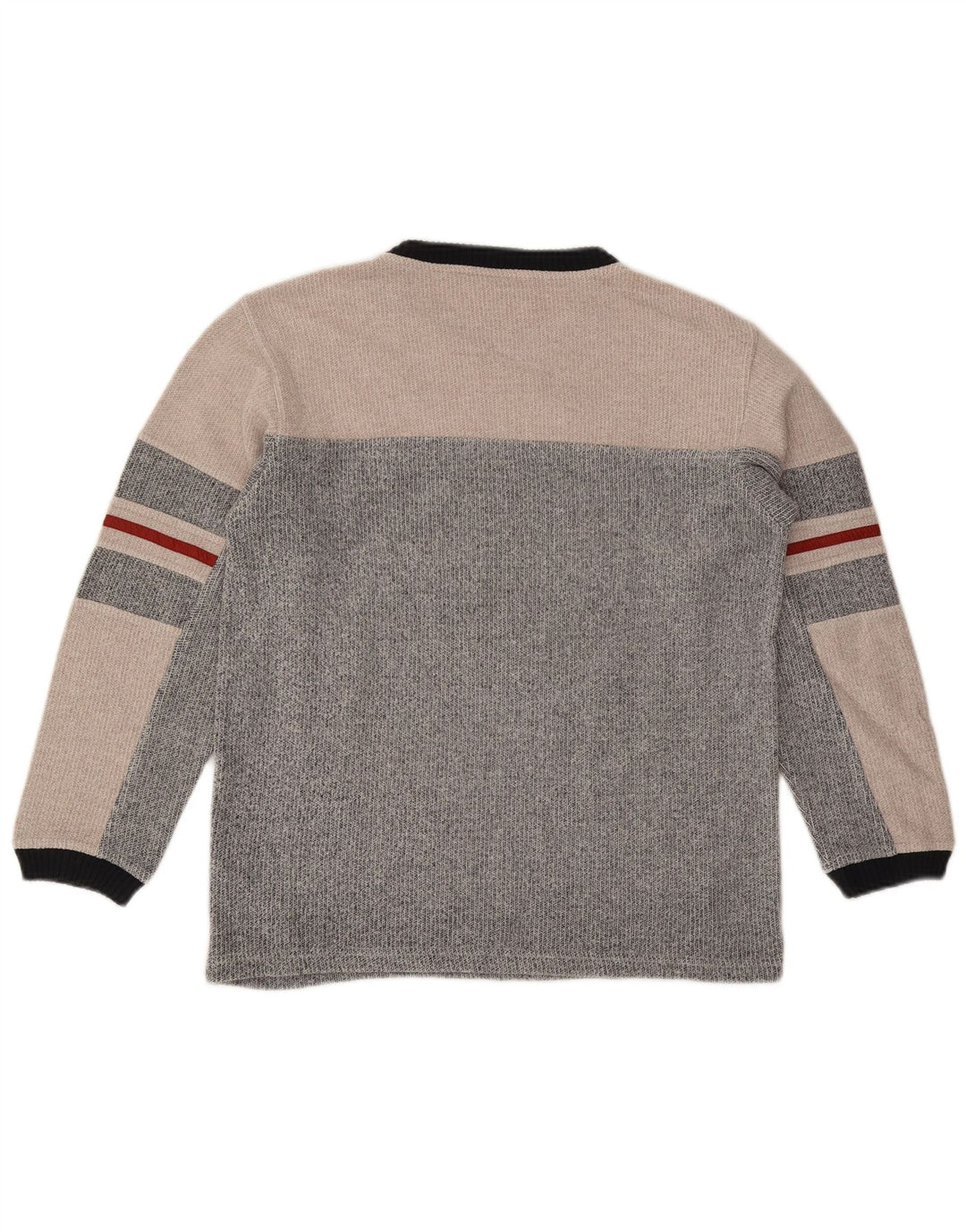 Fila Boys Sweatshirt Jumper 13-14 Years Large Grey Colourblock