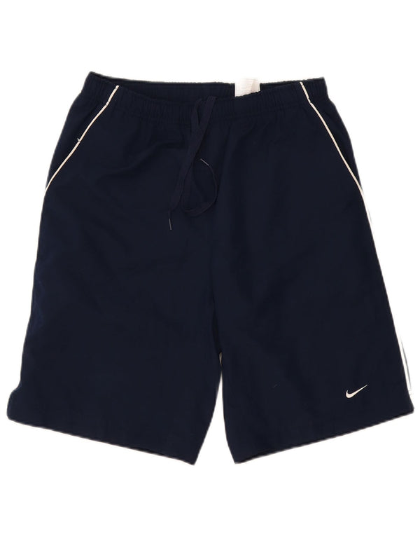 Nike Mens Sport Shorts Small Navy Blue Polyester