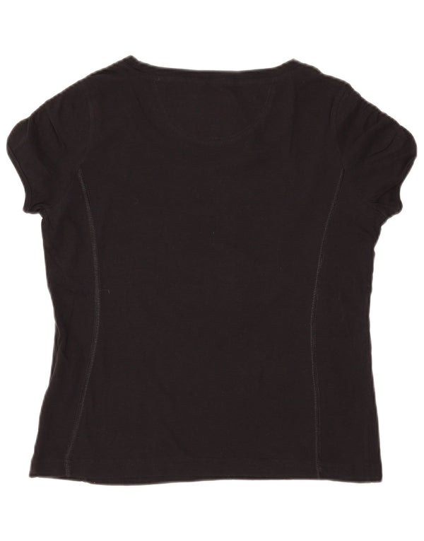 CHAMPION Womens Heritage Classics Graphic T-Shirt Top UK 12 Medium Black