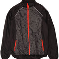 Crivit Mens Rain Jacket UK 46/48 XL Black Geometric Polyester