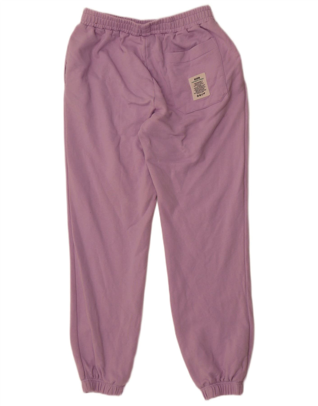 MSGM Womens Tracksuit Trousers Joggers UK 14 Large Purple Cotton