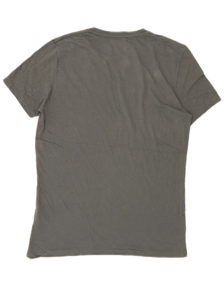All Saints Mens T-Shirt Top Medium Green Cotton