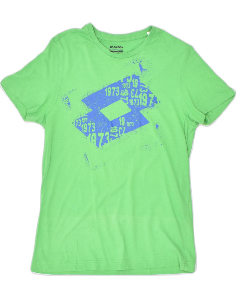 LOTTO Mens Graphic T-Shirt Top Small Green | Vintage | Thrift | Second-Hand | Used Clothing | Messina Hembry 