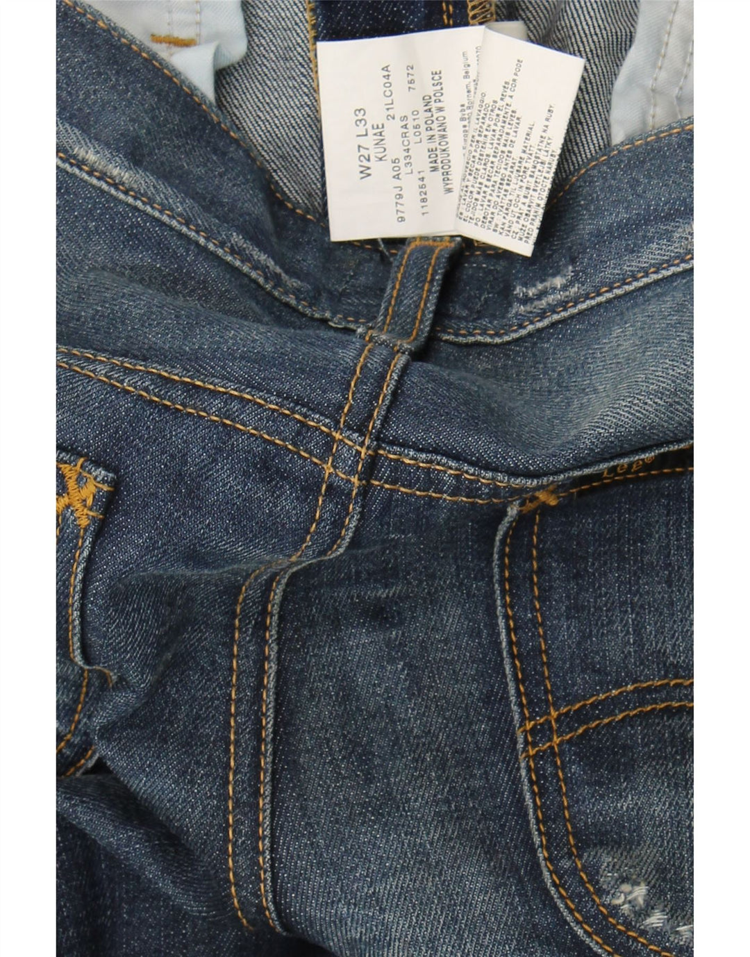 LEE Womens Kunae Slim Jeans W27 L33 Blue Cotton Vintage Lee and Second-Hand Lee from Messina Hembry 