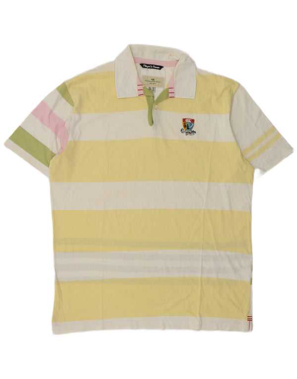 Canterbury Mens Rugby Polo Shirt 2XL Multicoloured Striped
