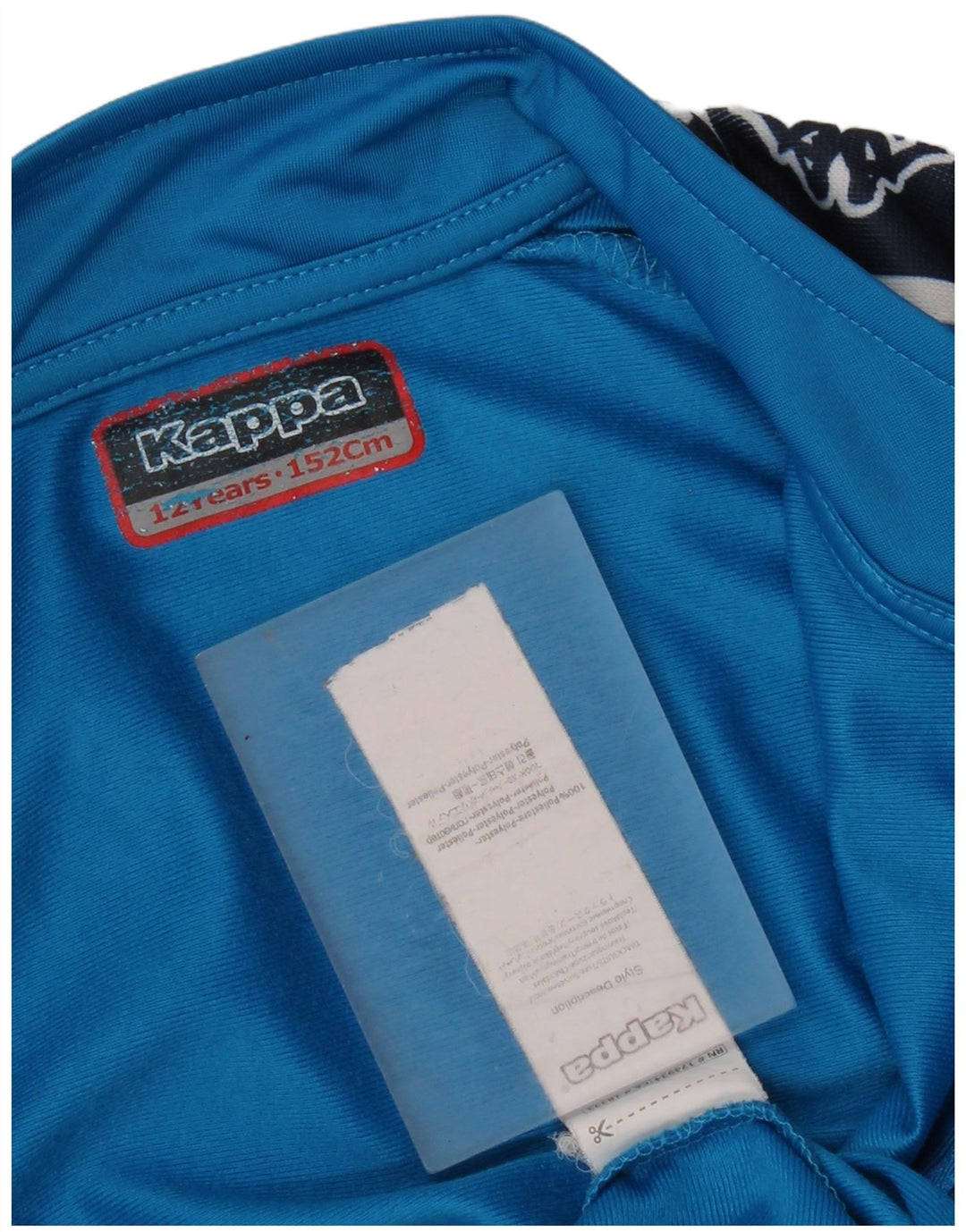 Kappa Boys Graphic Tracksuit Top Jacket 11-12 Years Blue Colourblock