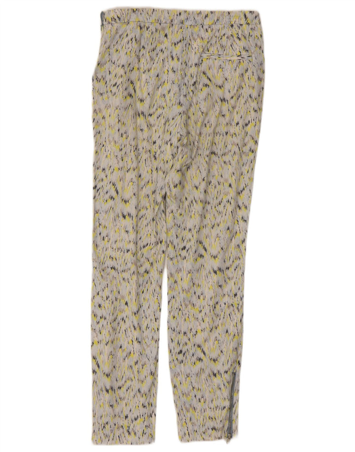 ZARA Womens Abstract Pattern Chino Trousers Small W26 L26 Multicoloured