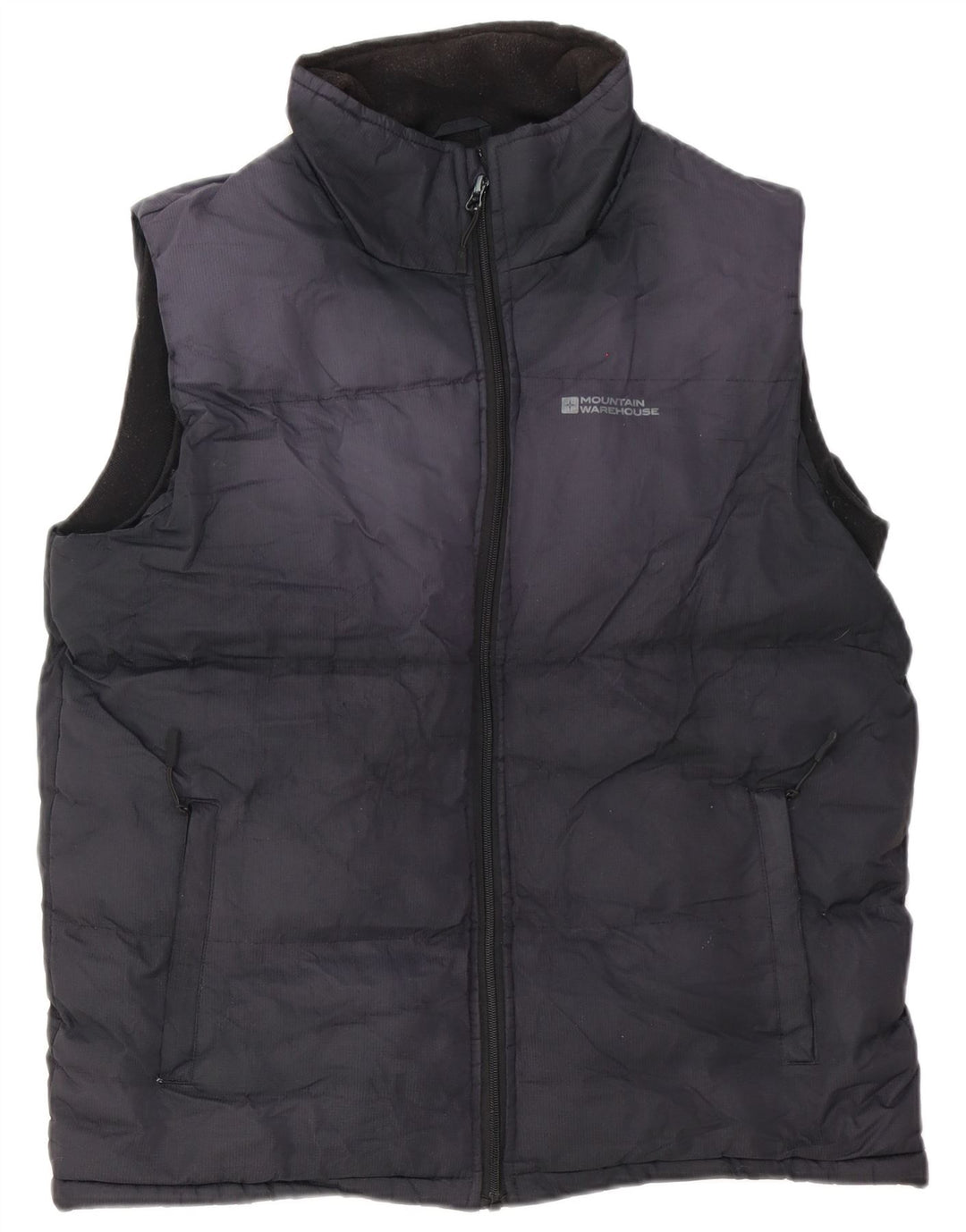 MOUNTAIN WAREHOUSE Mens Padded Gilet UK 38 Medium Navy Blue Polyester