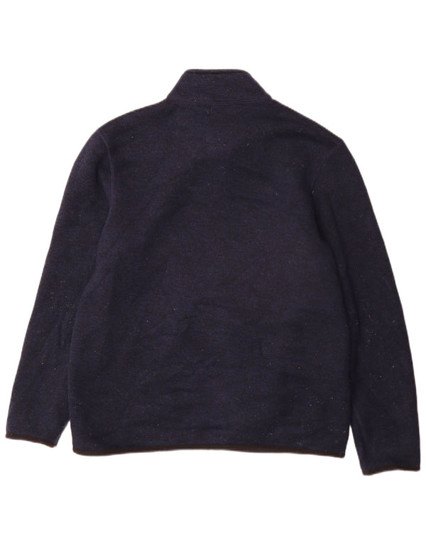 Marks & Spencer Mens Tracksuit Top Jacket Large Navy Blue Polyester
