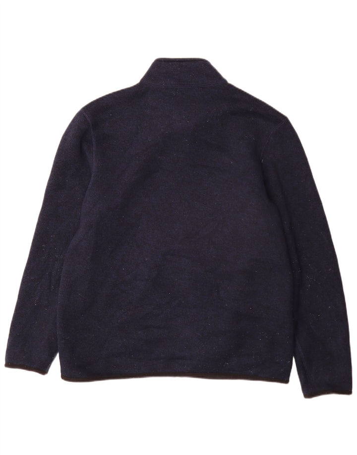 Marks & Spencer Mens Tracksuit Top Jacket Large Navy Blue Polyester
