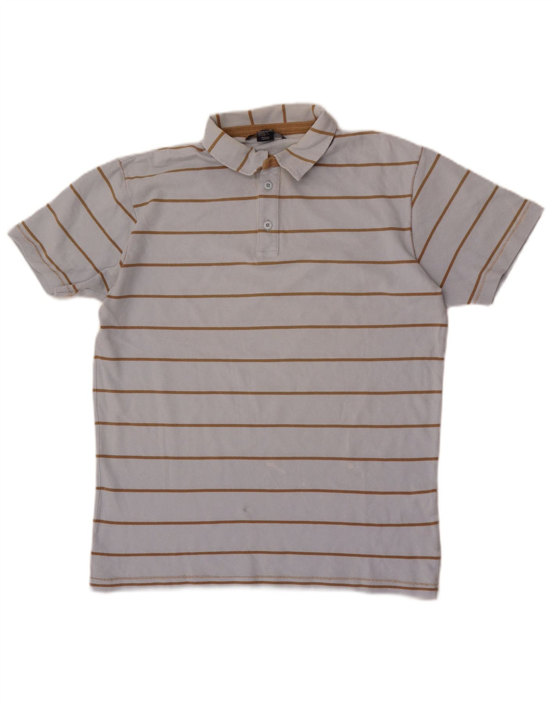 Gant Mens Polo Shirt Large Blue Striped Cotton