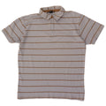 Gant Mens Polo Shirt Large Blue Striped Cotton