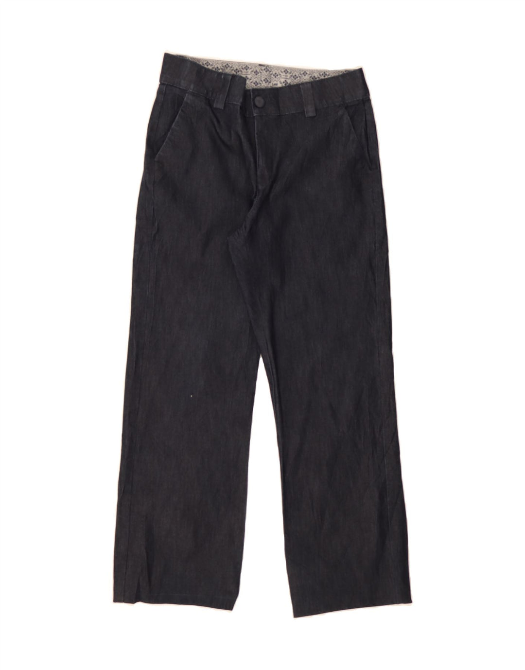 LEE Womens Straight Chino Trousers US 8 Medium W30 L29 Navy Blue Polyester Vintage Lee and Second-Hand Lee from Messina Hembry 