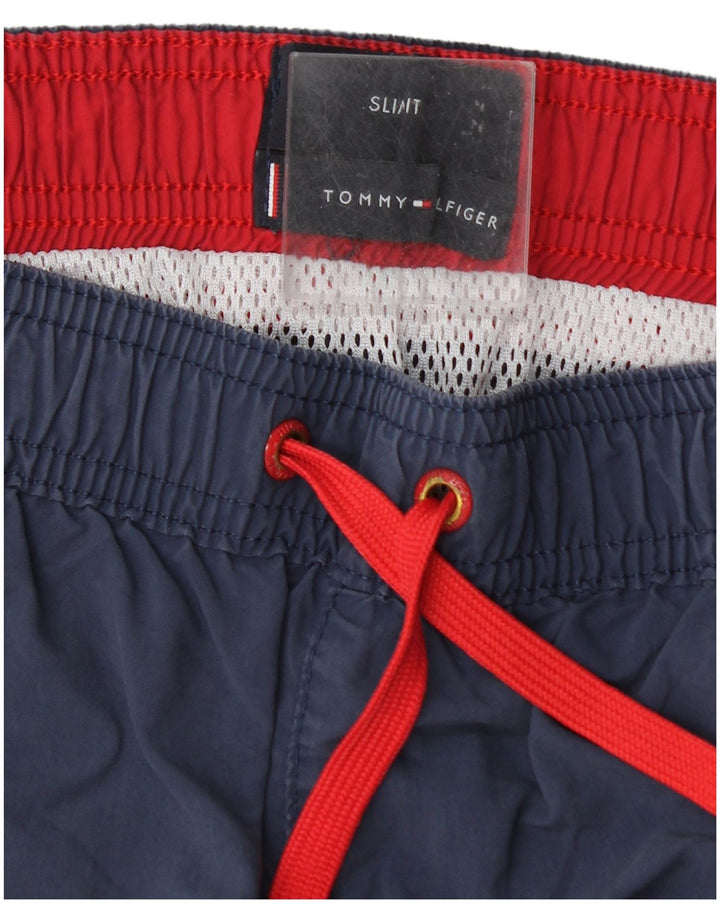 Tommy Hilfiger Mens Slim Fit Swimming Shorts Medium Blue Colourblock