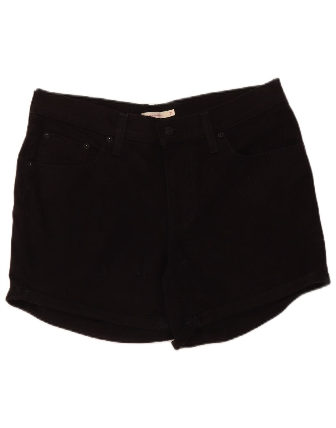 LEVI'S Womens Denim Shorts  W31 Medium Black