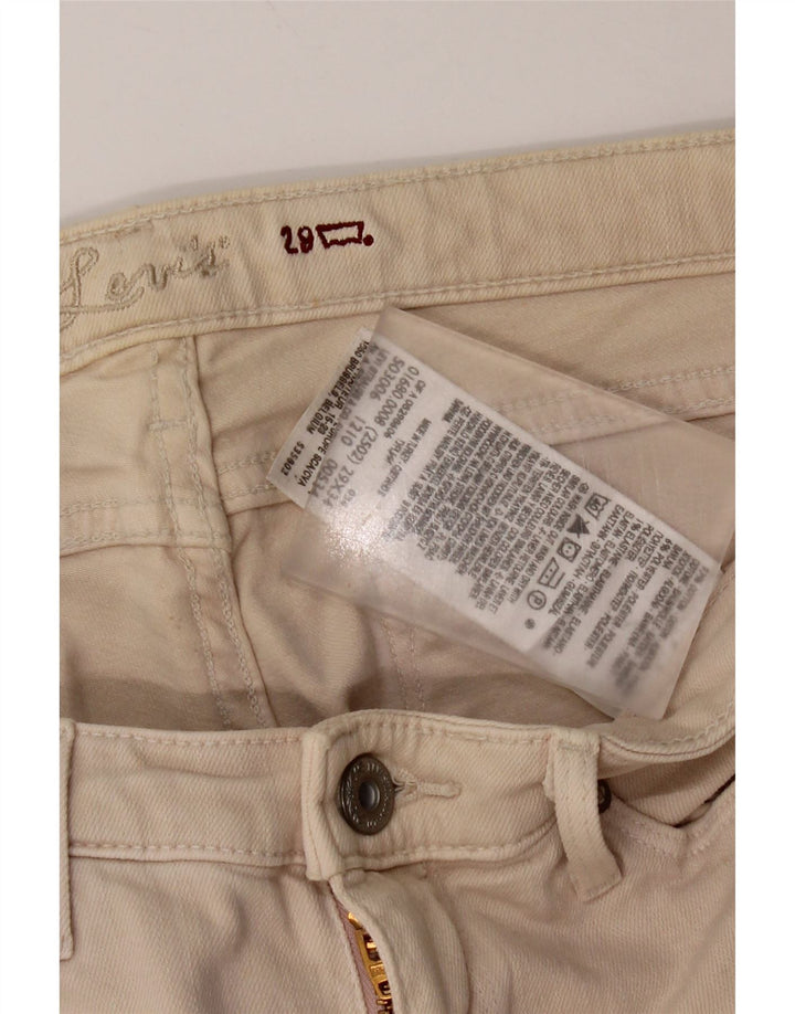 Levi's Mens Skinny Jeans W29 L34 Beige Cotton