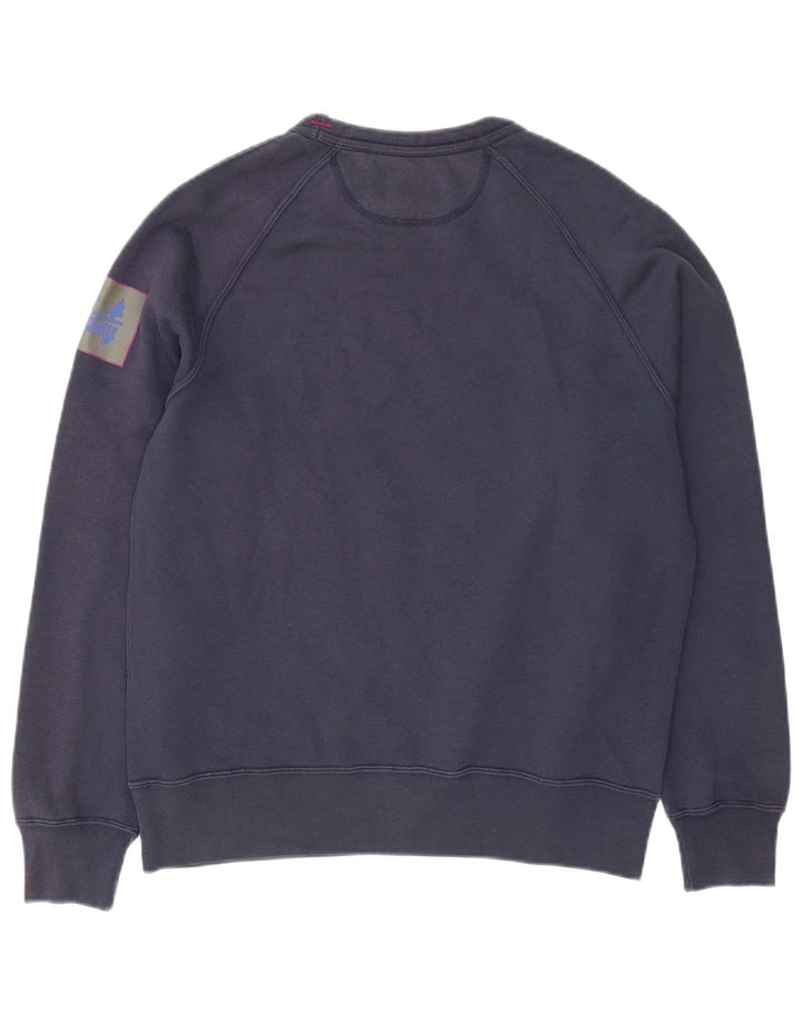 Best Company Mens Graphic Sweatshirt Jumper Medium Navy Blue Polyester