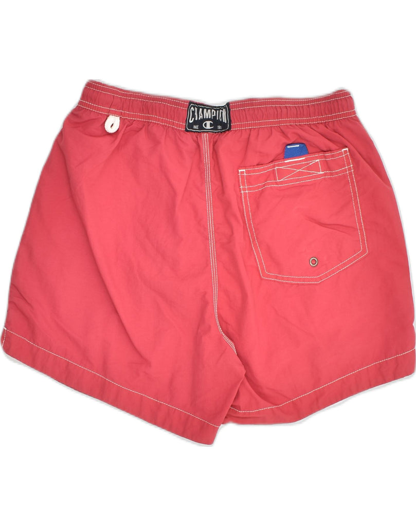 CHAMPION Mens Swimming Shorts Medium Pink | Vintage Champion | Thrift | Second-Hand Champion | Used Clothing | Messina Hembry 