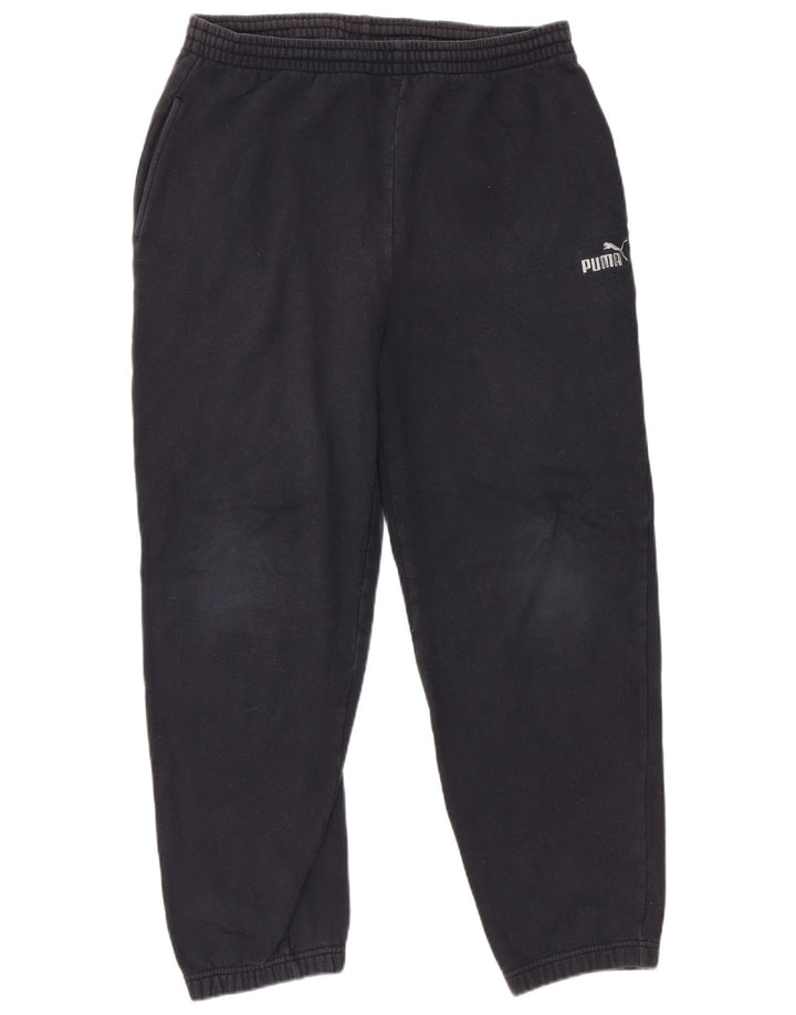 Puma Mens Tracksuit Trousers Joggers Medium  Navy Blue Cotton