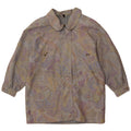 VINTAGE Womens Abstract Pattern Windbreaker Coat EU 42 Large Multicoloured