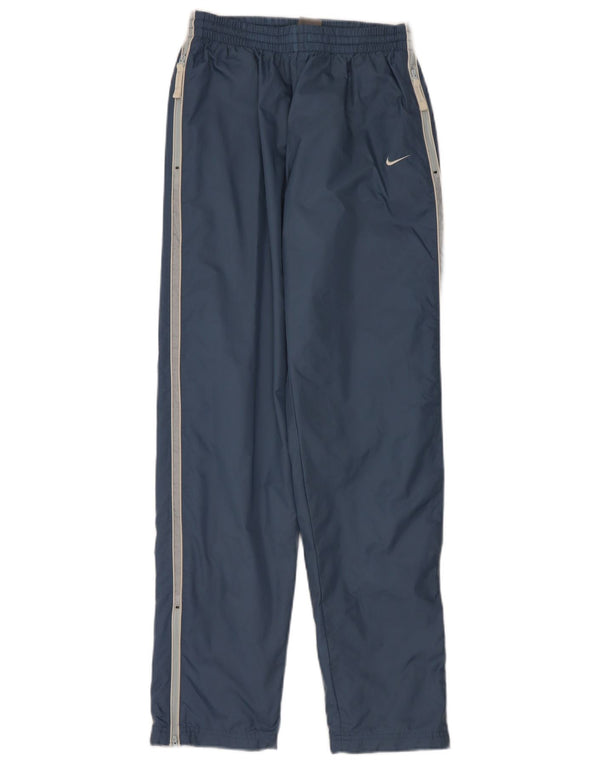 Nike Boys Tracksuit Trousers 13-14 Years XL Blue Nylon