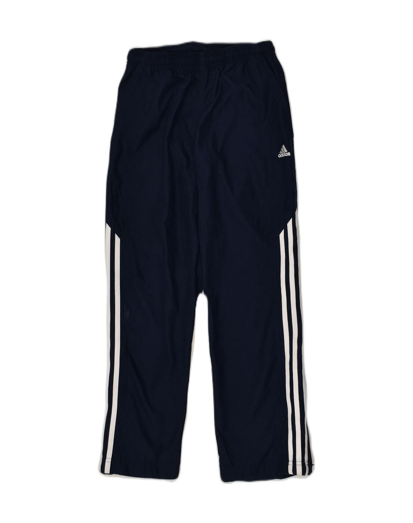 ADIDAS Boys Tracksuit Trousers 9-10 Years Navy Blue Polyester | Vintage Adidas | Thrift | Second-Hand Adidas | Used Clothing | Messina Hembry 