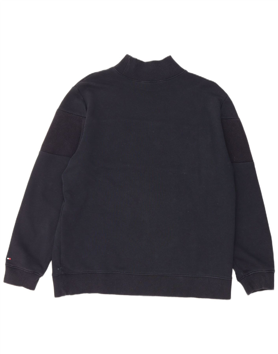 Tommy Hilfiger Womens Graphic Sweatshirt Jumper UK 14 Medium Black Cotton