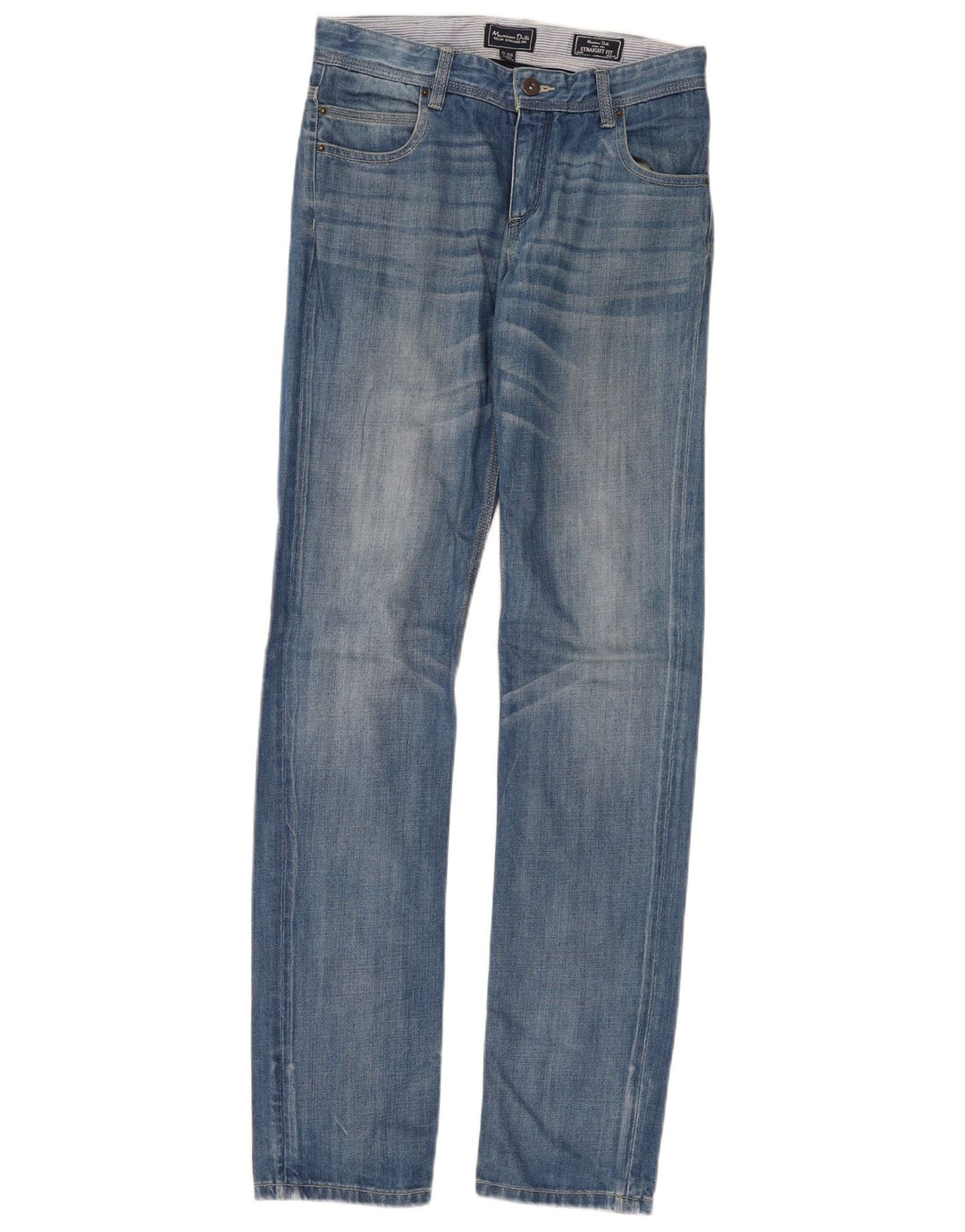 Massimo Dutti Boys Straight Jeans 13-14 Years W30 L34 Blue