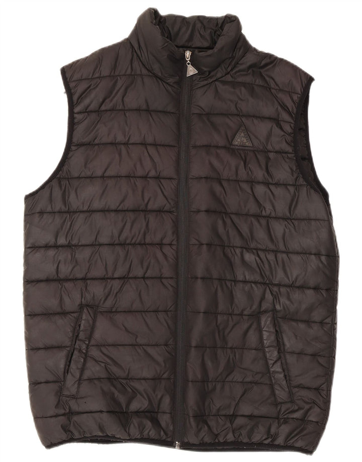 Carrera Mens Padded Gilet UK 38 Medium Black Polyester