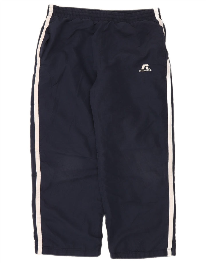 Russell Athletic Boys Windbreaker Trousers 7-8 Years Small Navy Blue