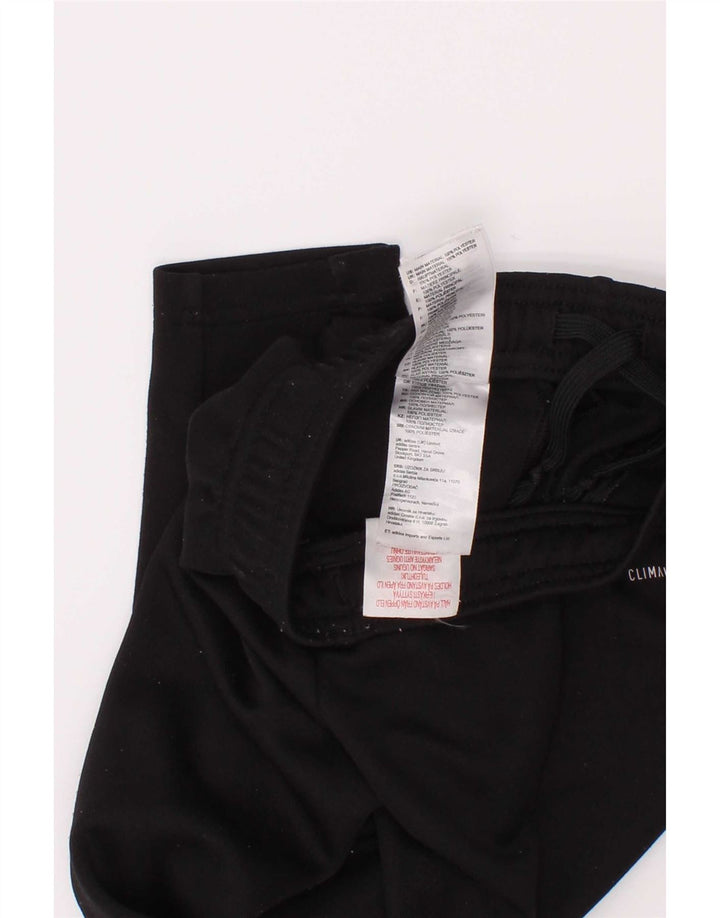 Adidas Boys Climalite Tracksuit Trousers 3-4 Years Black Polyester