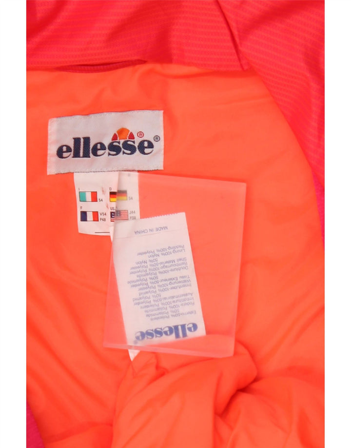 ELLESSE Mens Ski Jumpsuit IT 54 XL  Pink Colourblock Polyester