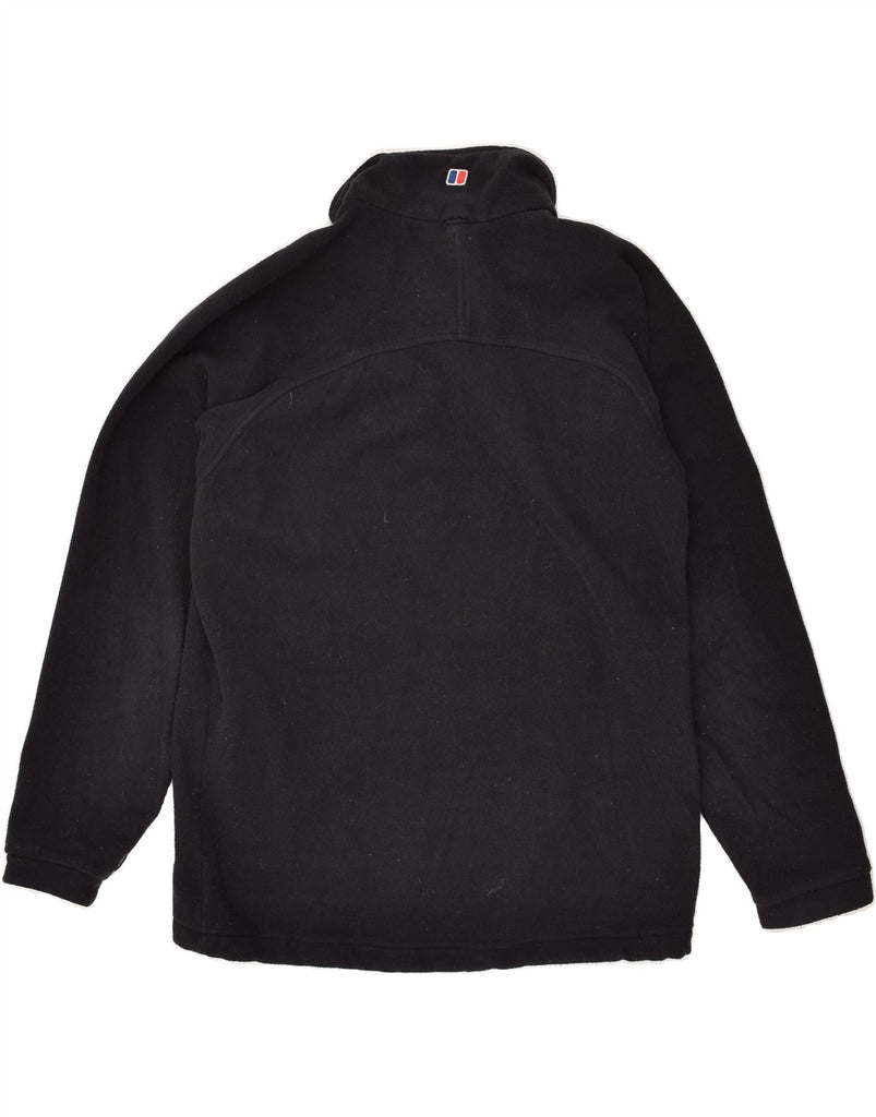 BERGHAUS Mens Fleece Jacket UK 38 Medium Black Polyester | Vintage Bergans | Thrift | Second-Hand Bergans | Used Clothing | Messina Hembry 