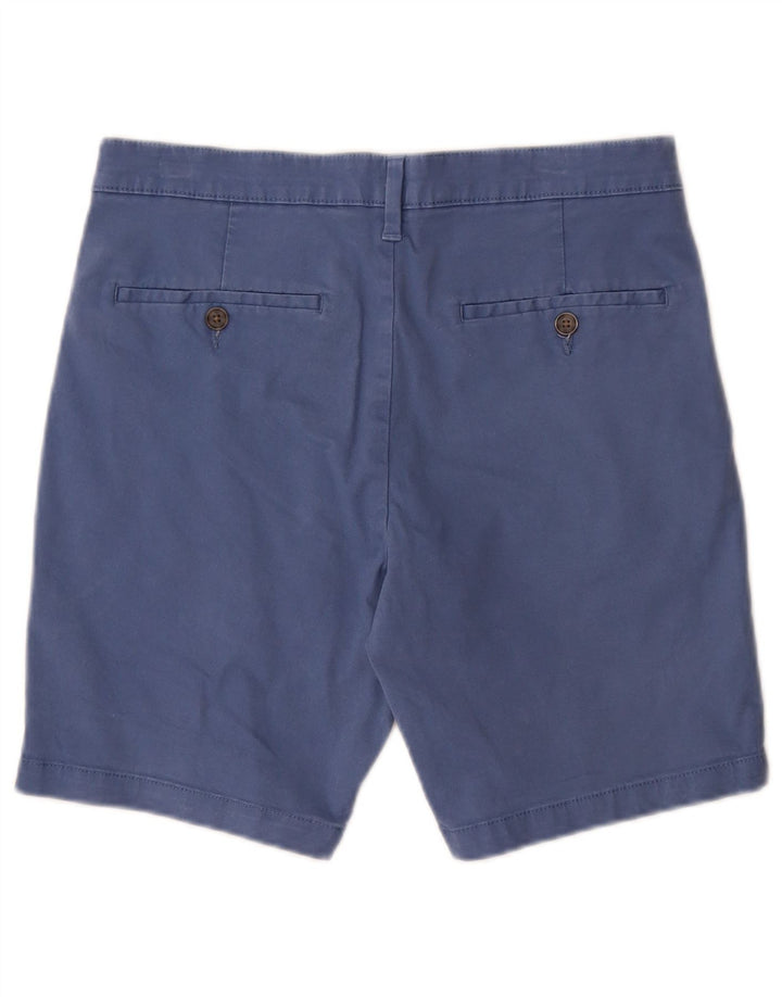 MARKS & SPENCER Mens Chino Shorts W30 Medium  Blue Cotton