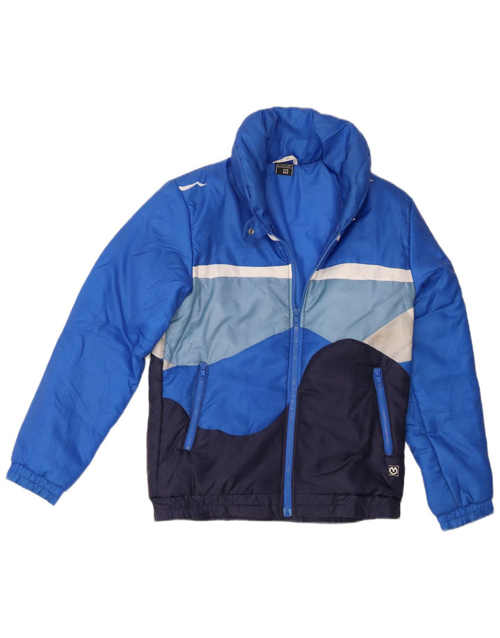 Maier Womens Padded Jacket EU 36 Small Blue Colourblock Polyamide