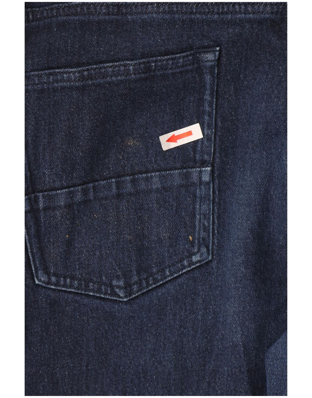 Massimo Dutti Mens Tapered Jeans W38 L28 Navy Blue Cotton