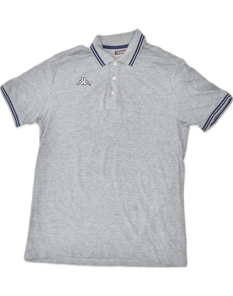 KAPPA Mens Polo Shirt XL Grey Cotton | Vintage | Thrift | Second-Hand | Used Clothing | Messina Hembry 