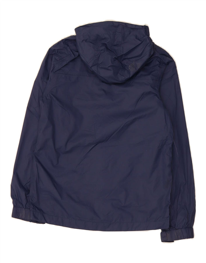 MOUNTAIN WAREHOUSE Boys Hooded Rain Jacket 12-13 Years Navy Blue Nylon Vintage Mountain Warehouse and Second-Hand Mountain Warehouse from Messina Hembry 