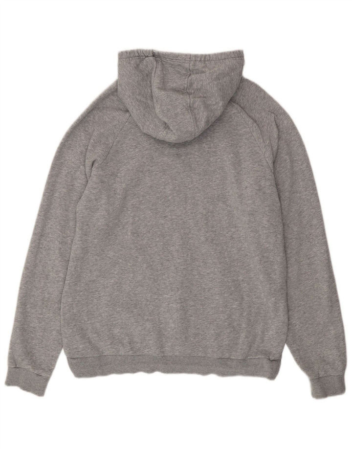 UNDER ARMOUR Mens Hoodie Jumper Large Grey Flecked Cotton