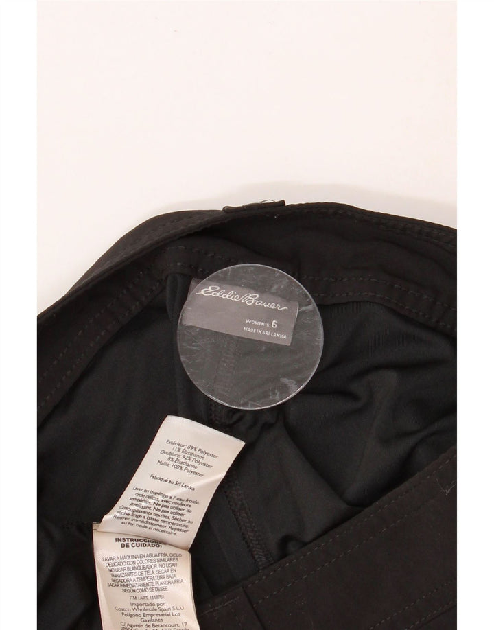 EDDIE BAUER Womens Mini Skirt US 6 Medium W32  Black Polyester