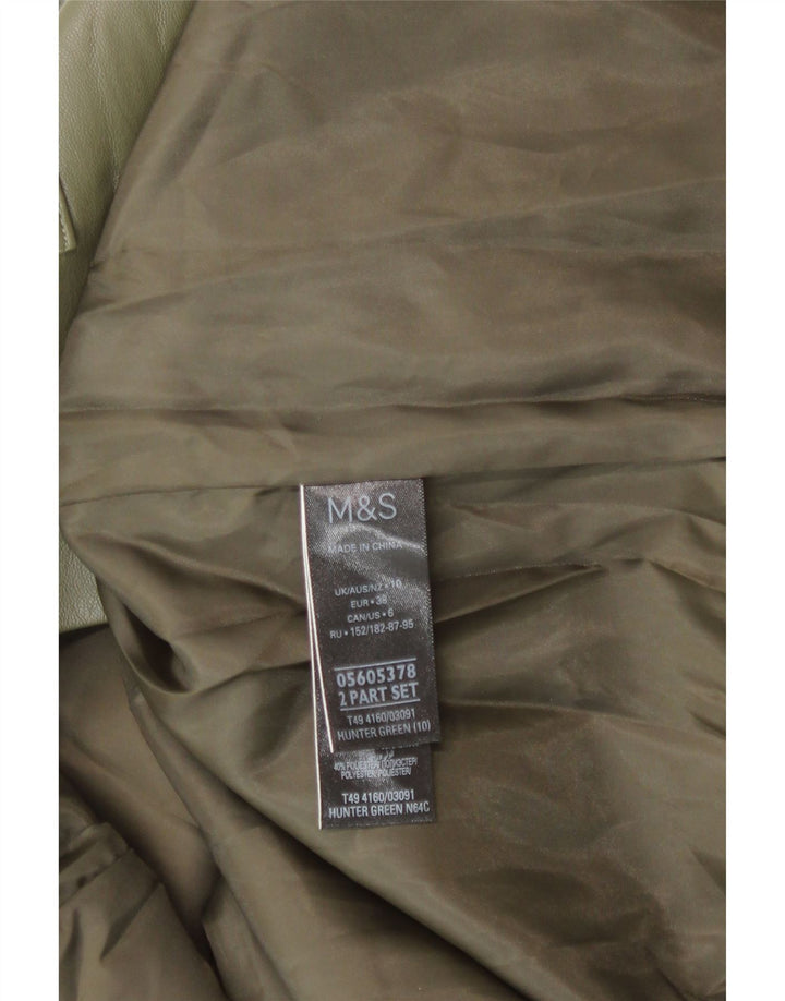 Marks & Spencer Womens Oversized Utility Jacket UK 10 Small Khaki