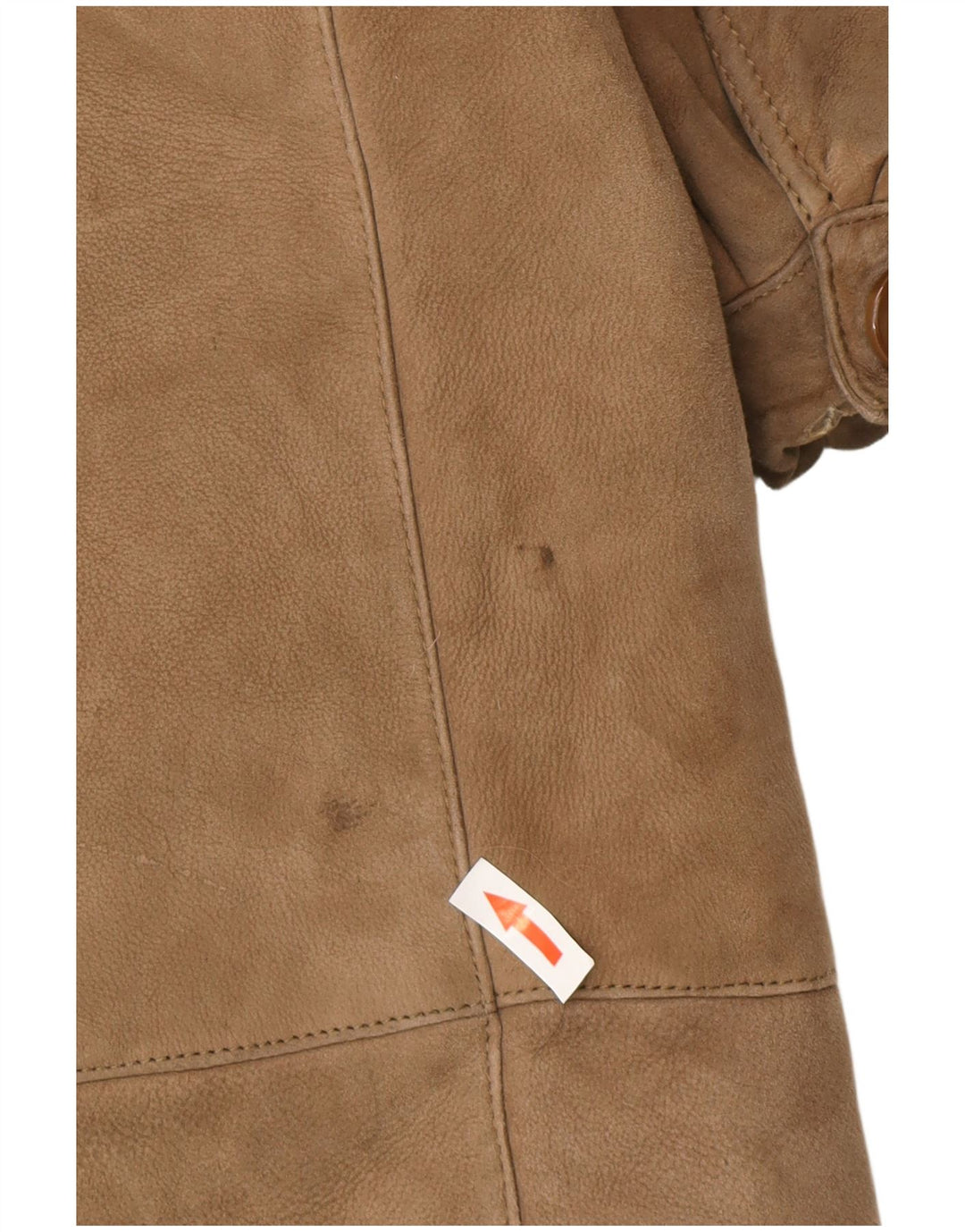 Vintage Womens Oversized Shearling Coat UK 10 Small Brown