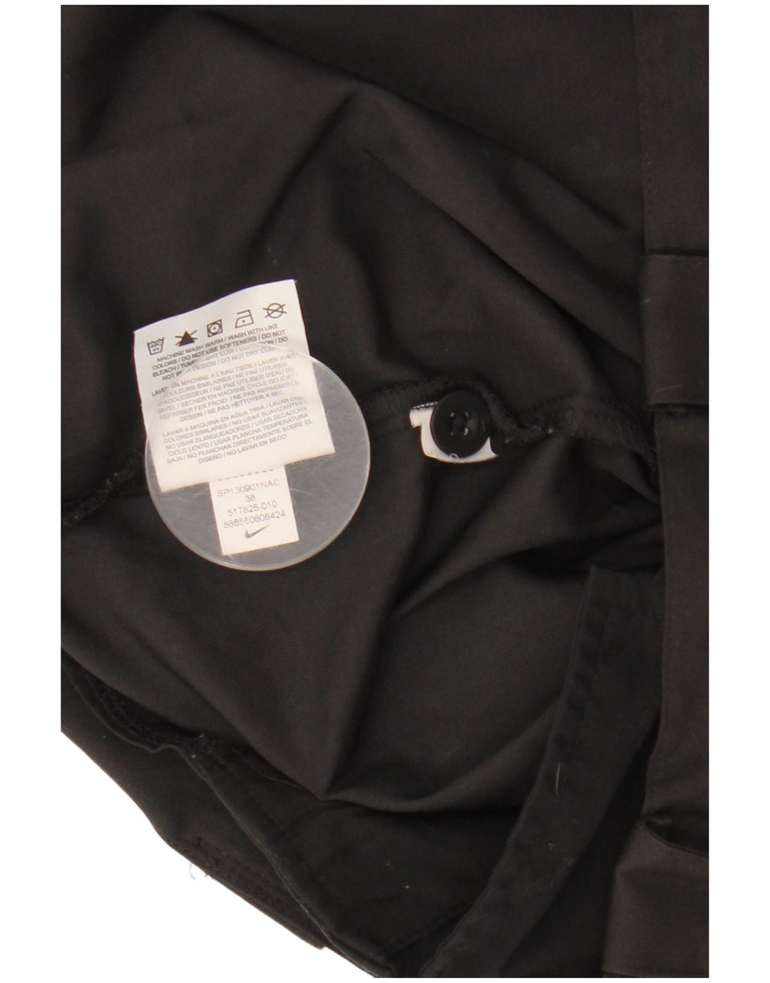 Nike Mens Dri Fit Chino Shorts W38 XL Black Polyester