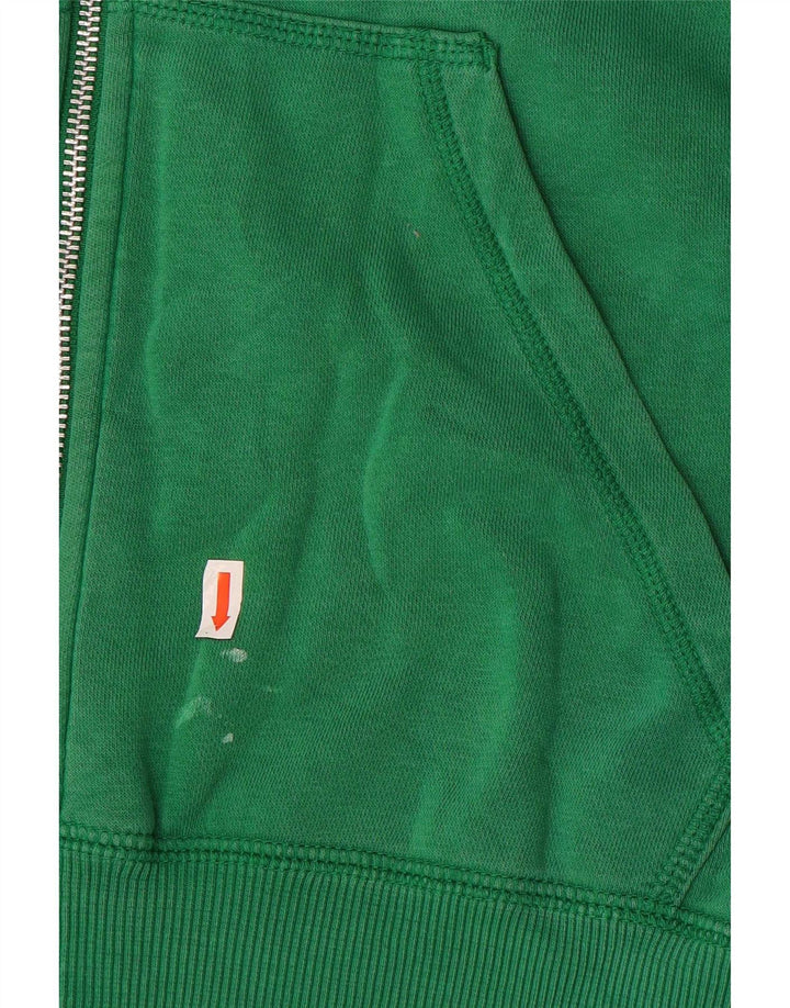Nike Mens Zip Hoodie Sweater Medium Green Cotton
